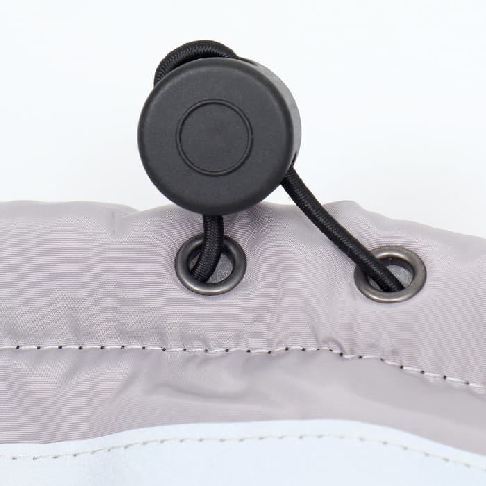 Куртка для больших собак, размер 3XL, ДС 50, ОШ 49, ОГ 69 см, мембрана, серая, оранжевая