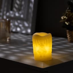 Светодиодная фигура «Свеча» 4.5×7.5×4.5 см, пластик, от батареек AG13×3, свечение тёплое белое