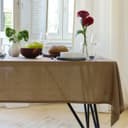 Скатерть «Этель» ECO, 110×136±6 см, 70% хлопок, 30% лён, 190 г/м², оливковая