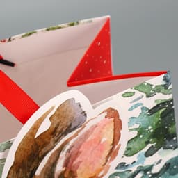 Пакет подарочный новогодний «Зайчик», 30×30×15 см