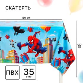 Скатерть одноразовая праздничная «Супергерой», 120×180 см