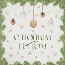 Коробка для кондитерских изделий с пластиковой крышкой «С Новым годом», 21×21×3 см