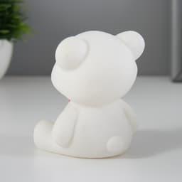 Фигурка светящаяся RISALUX «Мишенька», LED-ночник, 1 Вт 3×LR44, белый, 7×5×10 см