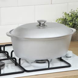 Утятница KUKMARA, 4 л, литой алюминий, серебристая