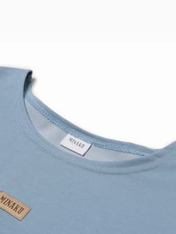 Свитшот для девочки MINAKU: Casual Collection, голубой, размер 122 см