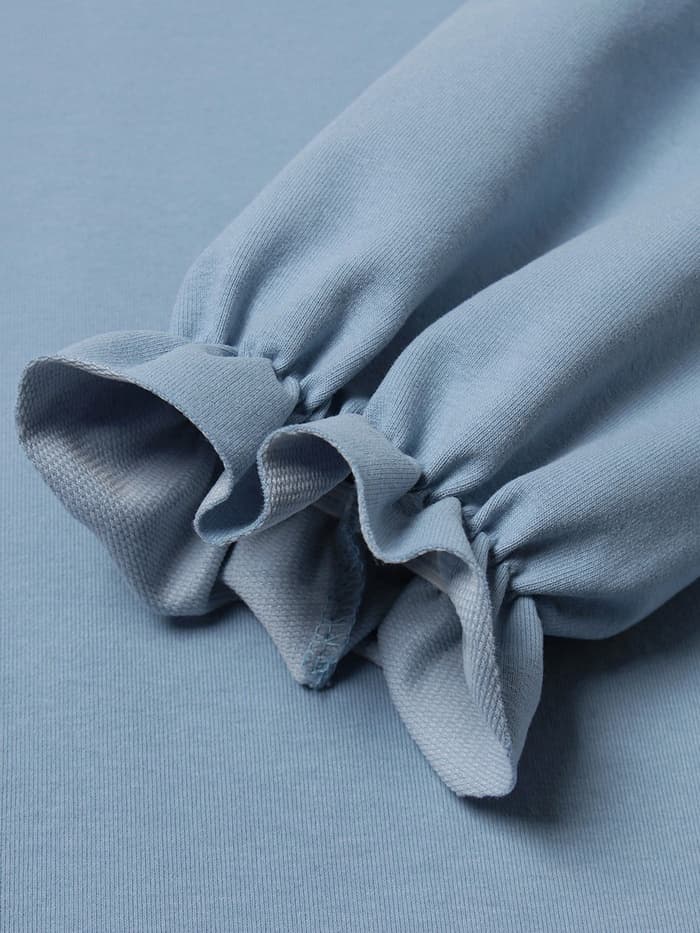 Свитшот для девочки MINAKU: Casual Collection, голубой, размер 128 см