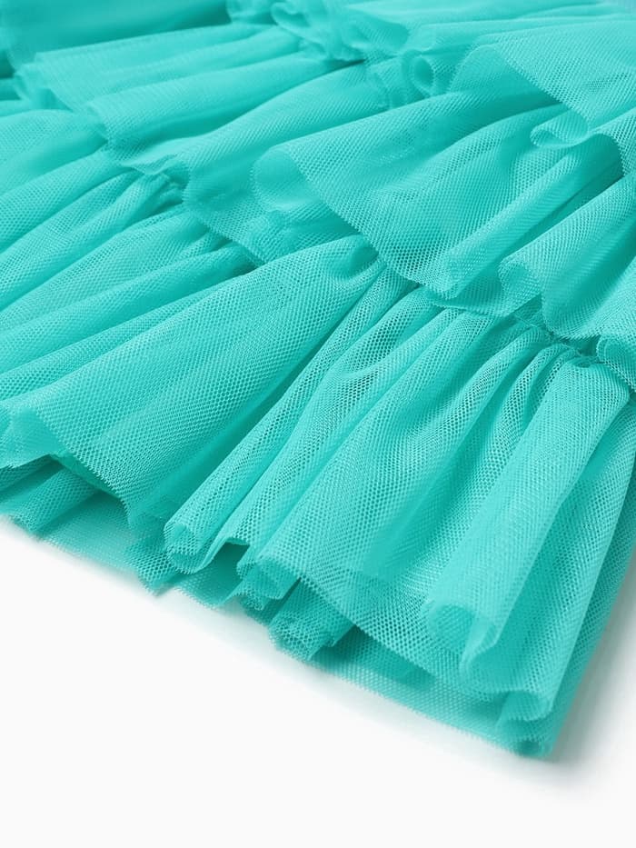 Юбка нарядная для девочки KAFTAN, бирюзовая, рост 98-104 см