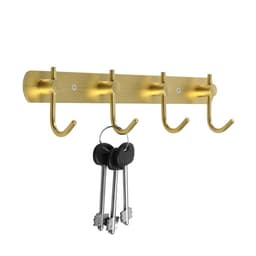 Вешалка CAPPIO CVF001, металлическая, четырехрожковая, цвет золотой