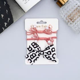 Набор для волос «Эстер», 2 резинки, 1 зажим 4 см, буквы блеск