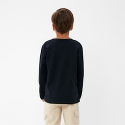 Лонгслив для мальчика KAFTAN, тёмно-синий, размер 34 (122-128 см)