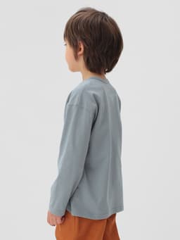 Лонгслив для мальчика KAFTAN, серый, размер 34 (122-128 см)