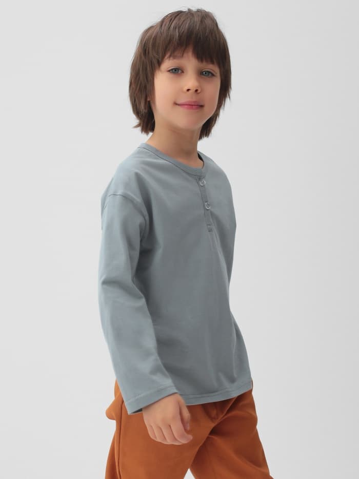 Лонгслив для мальчика KAFTAN, серый, размер 36 (134-140 см)