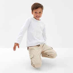 Лонгслив для мальчика KAFTAN, белый, размер 34 (122-128 см)