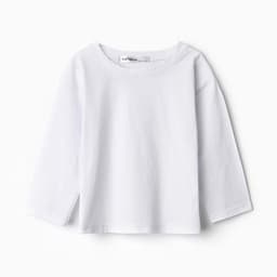 Лонгслив для мальчика KAFTAN, белый, размер 34 (122-128 см)