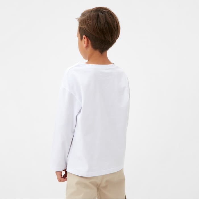 Лонгслив для мальчика KAFTAN, белый, размер 36 (134-140 см)