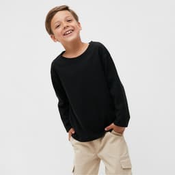 Лонгслив для мальчика KAFTAN, чёрный, размер 32 (110-116 см)