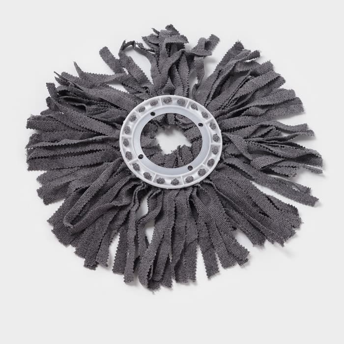 Насадка для швабры с отжимом - центрифугой, кольцо 16 см, серая
