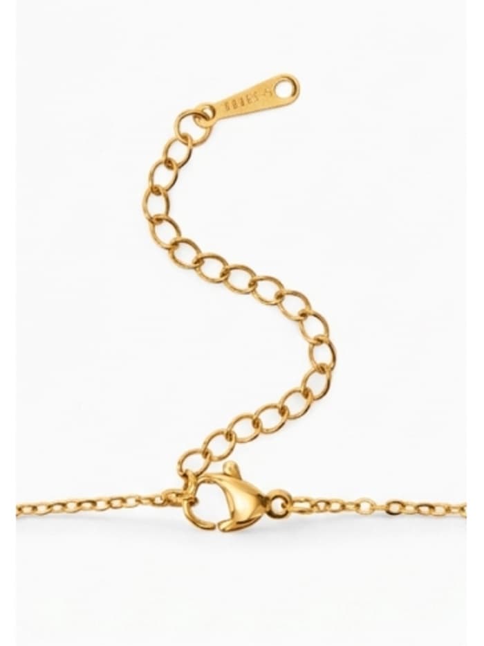 Кулон «Сердце», крылатое, белый в золоте, 40 см