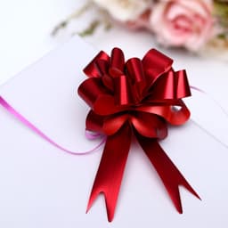 Подарочный бант - шар № 1.8 «Классика», красный, для упаковки подарков