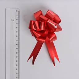 Подарочный бант - шар № 1.8 «Классика», красный, для упаковки подарков