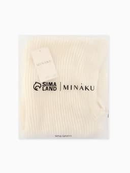 Капор вязаный женский MINAKU, размер one size 52-58, цвет молочный