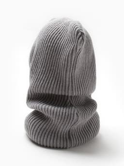 Капор вязаный женский MINAKU, размер one size 52-58, серый