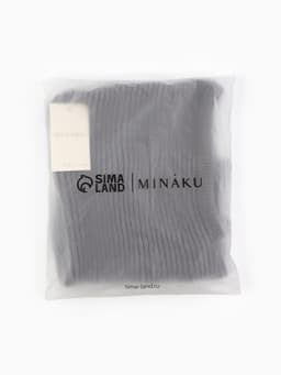 Капор вязаный женский MINAKU, размер one size 52-58, серый