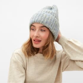 Шапка женская MINAKU, размер овер one size 52-58, серая