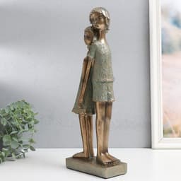 Фигурка полистоун «Дети. Доверие», под металл, 14.5×7.5×38 см