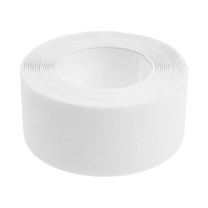 Лента бордюрная ZEIN, самоклеящаяся, для ванной комнаты, 3.8×320 см, акриловая, белая