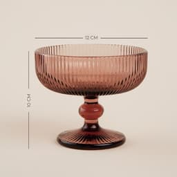Креманка SL Home «Модерн», 300 мл, 12×10 см, стекло, розовая