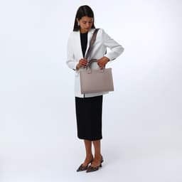 Сумка женская тоут TEXTURA на молнии, 33×9×23 см, серый