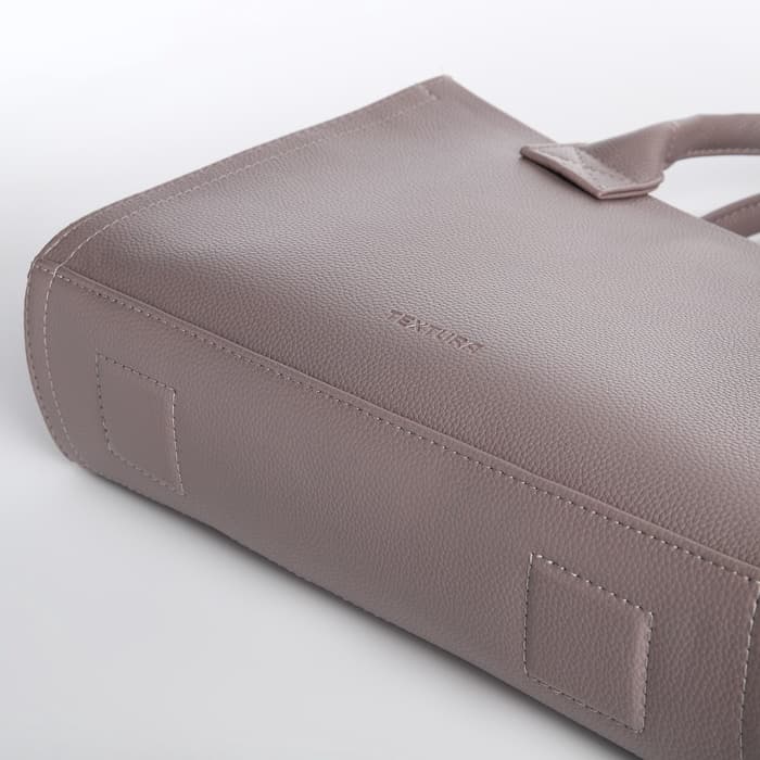 Сумка женская тоут TEXTURA на молнии, 33×9×23 см, серый