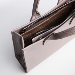 Сумка женская тоут TEXTURA на молнии, 33×9×23 см, серый