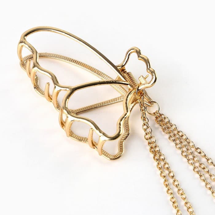 Краб для волос с цепочкой «Believe in love»