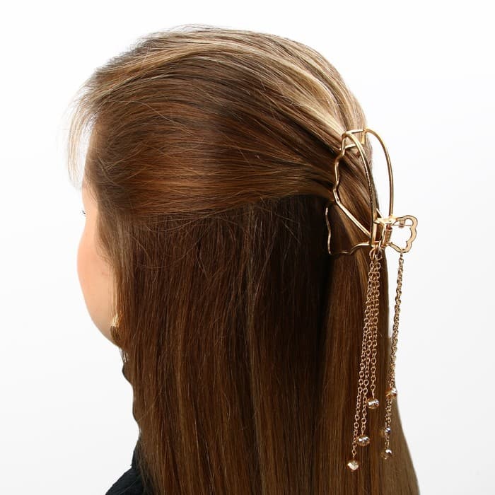 Краб для волос с цепочкой «Believe in love»