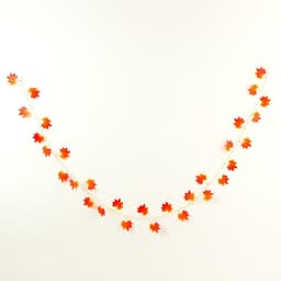 Декор «Гирлянда из листьев» длина: 2.4 м, ширина: 17 см, цвет красно-жёлтый