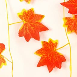 Декор «Гирлянда из листьев» длина: 2.4 м, ширина: 17 см, цвет красно-жёлтый