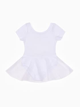 Боди с юбкой, рост 104 см, цвет белый