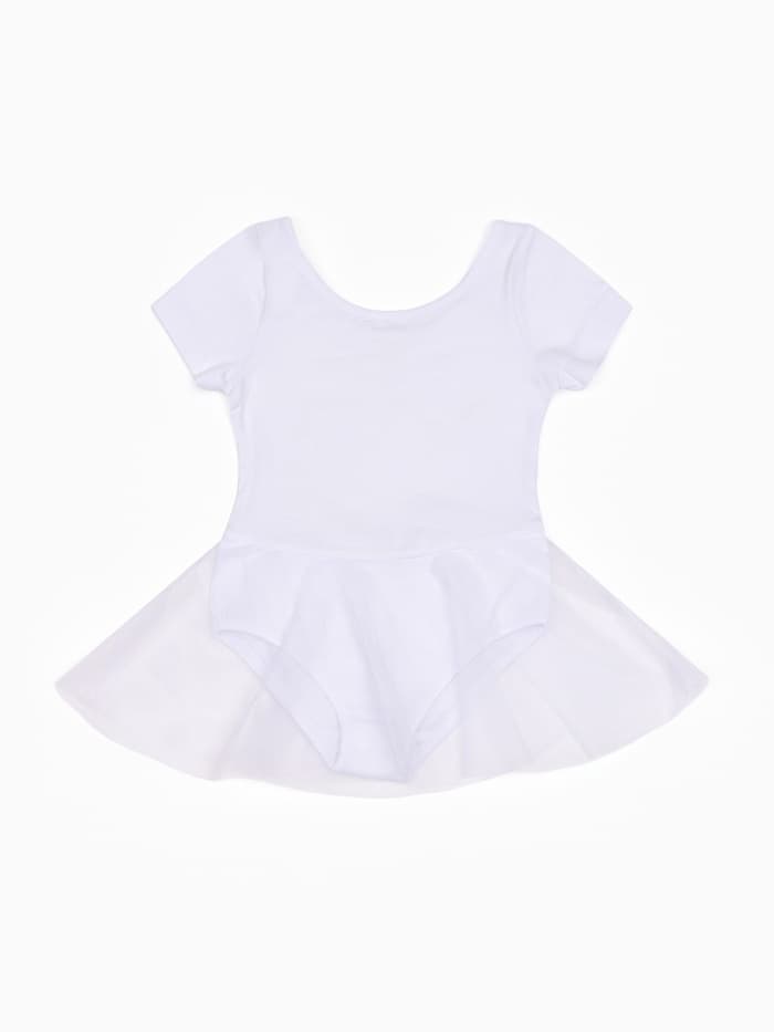 Боди с юбкой, рост 104 см, цвет белый