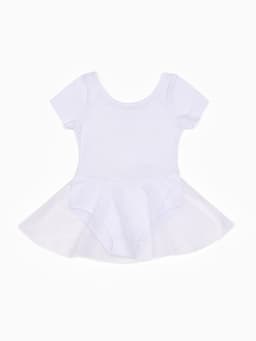 Боди с юбкой, рост 104 см, цвет белый