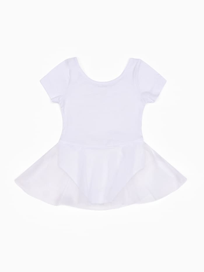 Боди с юбкой, рост 104 см, цвет белый