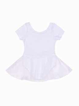 Боди с юбкой, рост 104 см, цвет белый