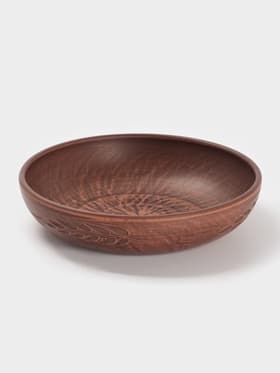 Салатник «Колос», 1 л, 21×5 см, красная глина