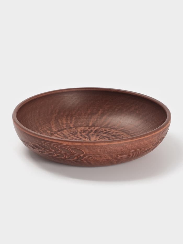 Салатник «Колос», 1 л, 21×5 см, красная глина