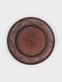 Тарелка «Ангоб‎‎», d=25 см, красная глина