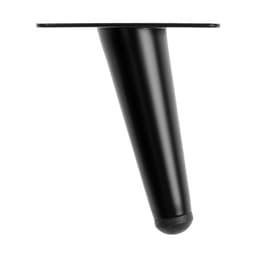 Опора мебельная CAPPIO OP07, h=100 мм, толщина площадки 1.8 мм, цвет матовый черный