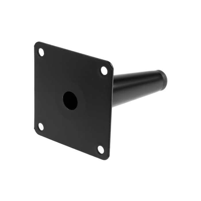 Опора мебельная CAPPIO OP07, h=100 мм, толщина площадки 1.8 мм, цвет матовый черный