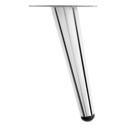 Опора мебельная CAPPIO OP07, h=150 мм, толщина площадки 1.8 мм, цвет хром