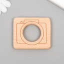 Декор для творчества дерево «Фотоаппарат», 6×5 см